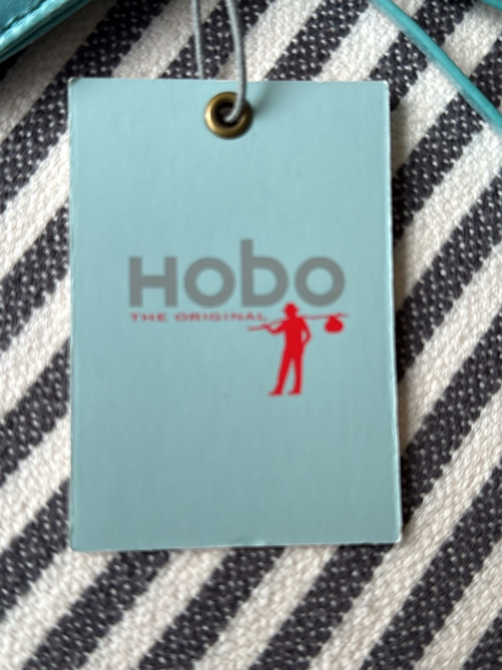HOBO Turquoise Leather Wristlet Clutch - Picture 4 of 5